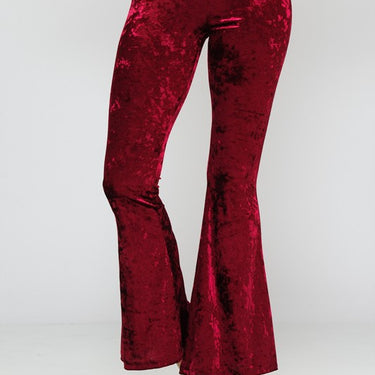 ICE VELVET BELL BOTTOM PANTS