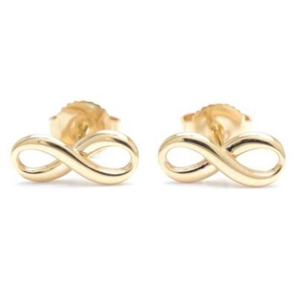 Tiffany & Co. 18K Gold Infinity Earrings