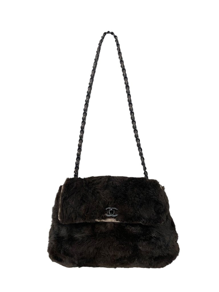 Chanel Fur Flap Bag ***