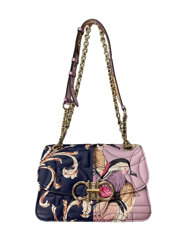 Salvatore Ferragamo Bird Print Purse ***