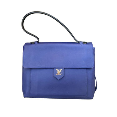 Louis Vuitton Blue Leather Lock Me Bag