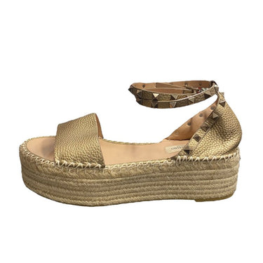 Valentino Metallic Espadrille Platforms 41 E.U / 10.5 U.S***