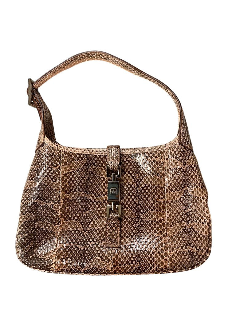 Gucci Jackie Python Shoulder Bag ***