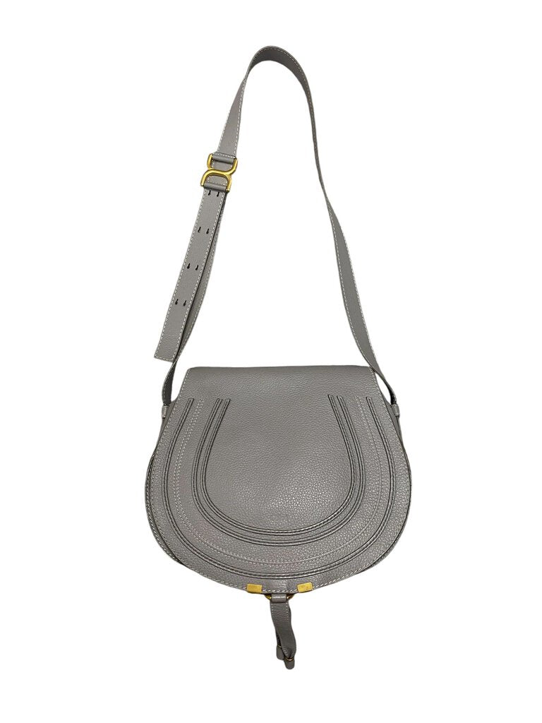 Chloe Marcie Medium Gray Crossbody ***