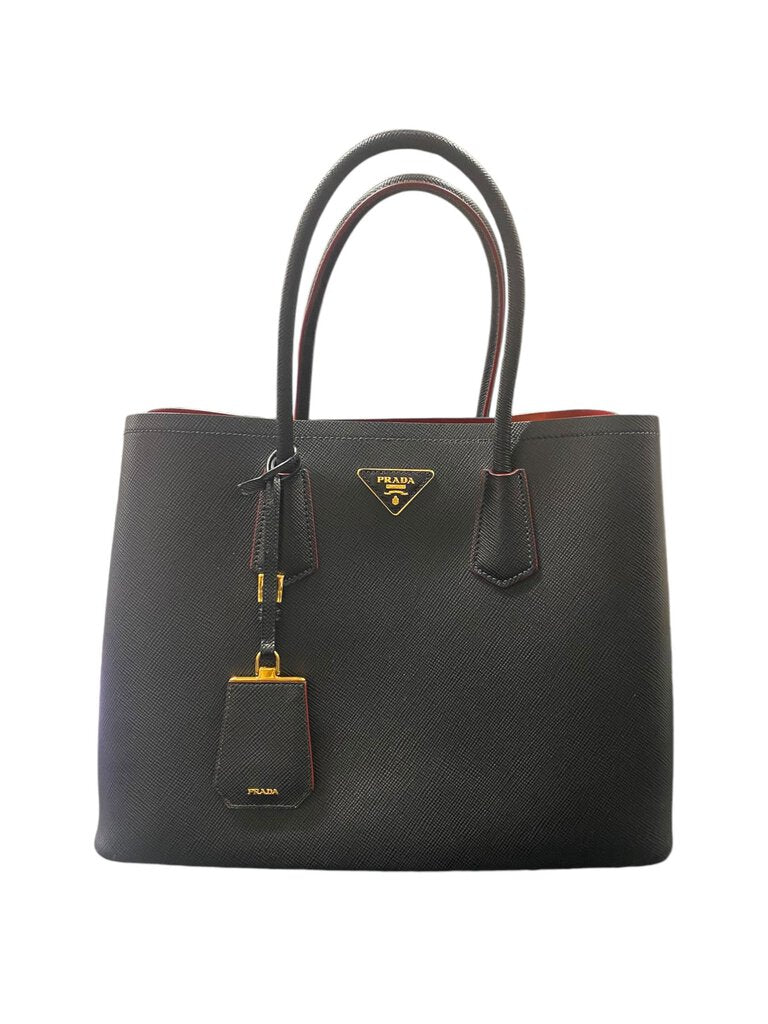 Prada Saffiano Cuir Medium Double Bag ***