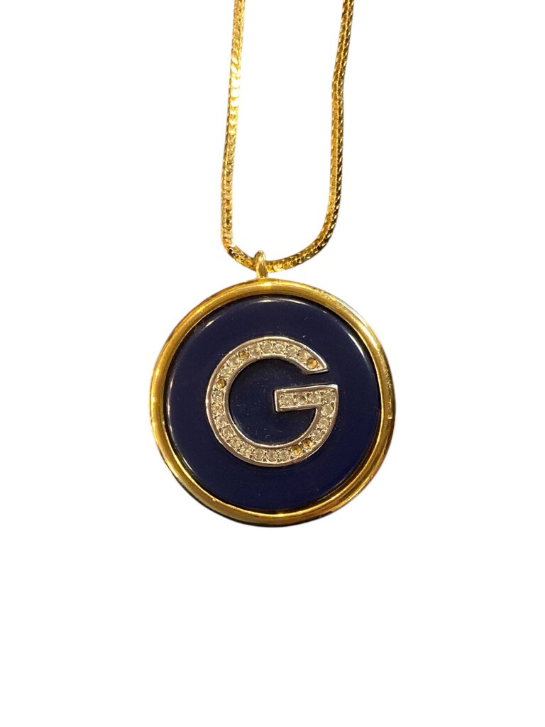 Givenchy 1981 G Gold Plated Necklace***