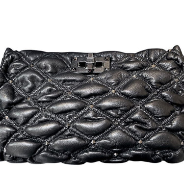 Valentino Garavani Nappa Spikeme Clutch Black