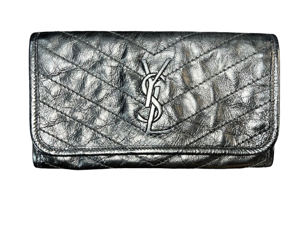 Saint Laurent Leather Niki Wallet