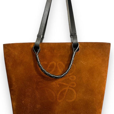 Loewe Anagram Suede Tote