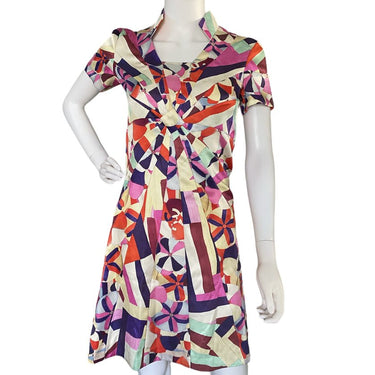 Chanel Silk Patterned Dress- U.S. 2 / FR. 34