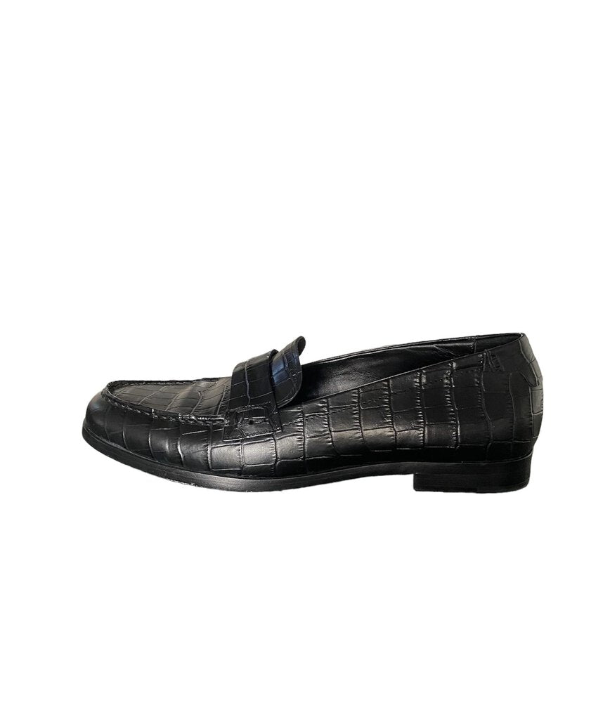 Jenni Kayne Croc Embossed Loafers- U.S. 9/ EU. 39/39.5