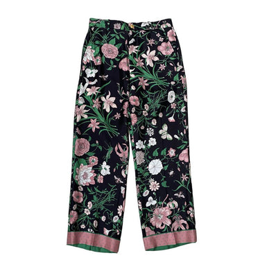 Gucci Silk Floral Pants- U.S. 4 / IT. 40